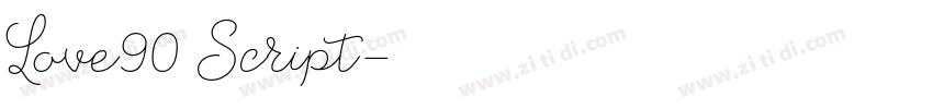 Love90 Script字体转换 Love90 Script字体转换
